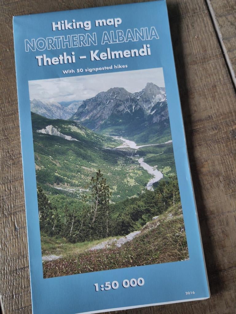 Wandelkaart Noord Albanië, Theth - Kelmend (Albanese alpen), Overige gebieden, 2000 tot heden, Nieuw, Ophalen of Verzenden