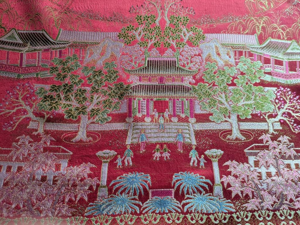 Groot Chinees Wandkleed/tafelkleed Vintage 70er jaren, Ophalen of Verzenden