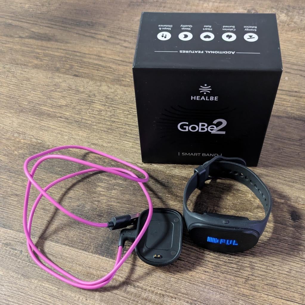 HEALBE GoBe 2 smart watch, calorie intake tracker, HEALBE, Zwart, Ophalen of Verzenden, Zo goed als nieuw