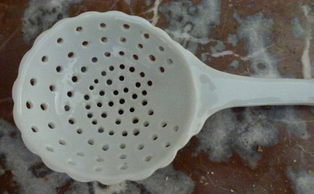 Vintage Porseleinen suikerstrooi lepel - 21,5 cm, Antiek en Kunst, Curiosa en Brocante, Verzenden