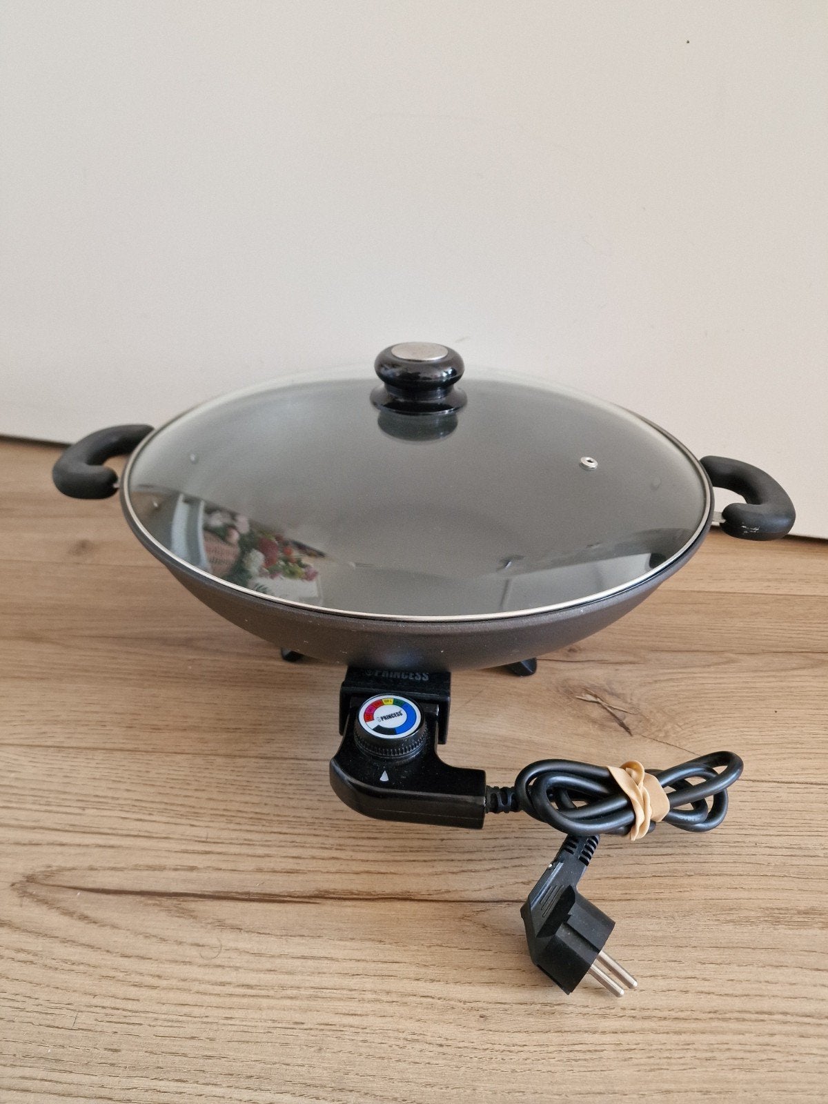 Princess Elektrische Wokpan met Deksel - 1600-2000W, Ophalen, Overige materialen, Gebruikt, Met deksel