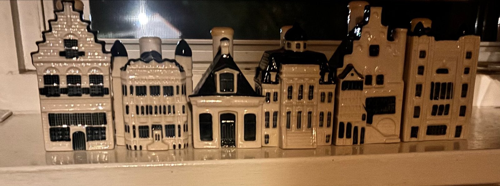 KLM Bols Delft Blue huisjes 96, 97, 99, 100, 101, 102 | Vana, Verzamelen, Ophalen, Zo goed als nieuw, Paleis of Waag, Gevuld