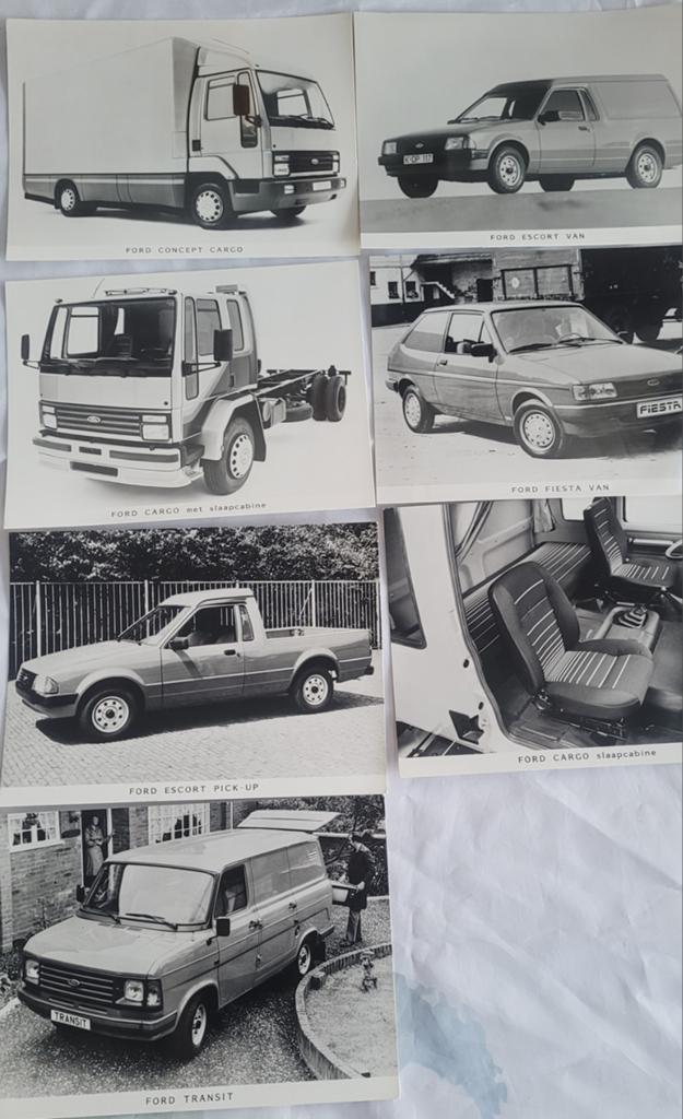 FORD BESTELWAGENS 7 OUDE RECLAME FOTO'S, Ophalen of Verzenden