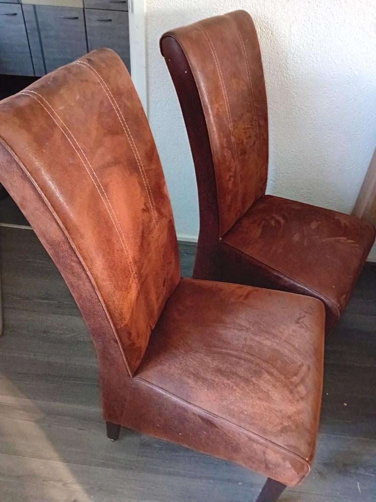Eetkamer stoelen, Ophalen, Gebruikt, Overige materialen, Vier
