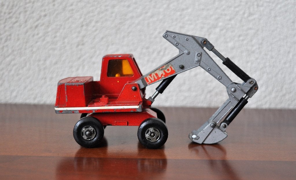 Matchbox Kingsize no. K1 Hydraulic Excavator 1970, Ophalen of Verzenden, Gebruikt, Overige typen