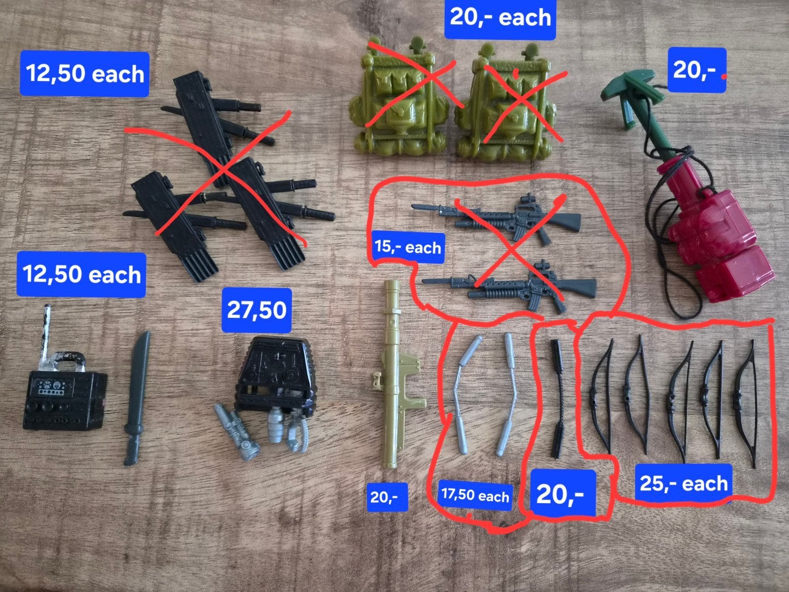 GI Joe figuur onderdelen, Verzenden, Gebruikt