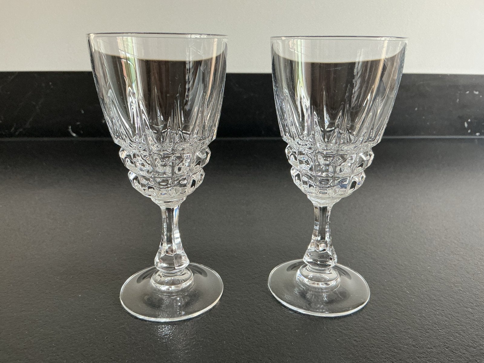 2 Cristal d’Arques Pompadour kristallen wijnglazen, Ophalen of Verzenden