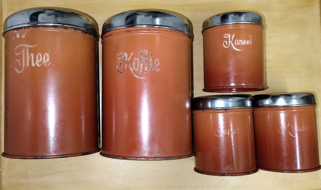 GRATIS Brabantia blikken vintage, Ophalen, Gebruikt, Overige, Overige merken