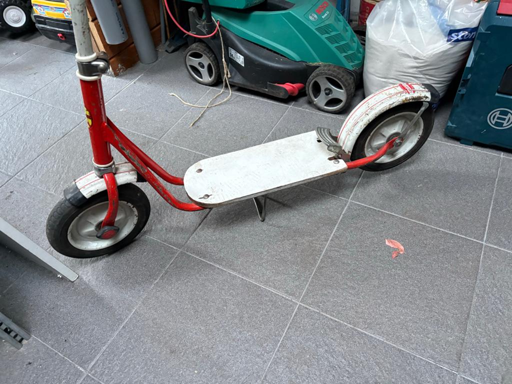 Vintage Rode Step - Klassieke Kinderstep, Ophalen, Gebruikt, Gewone step