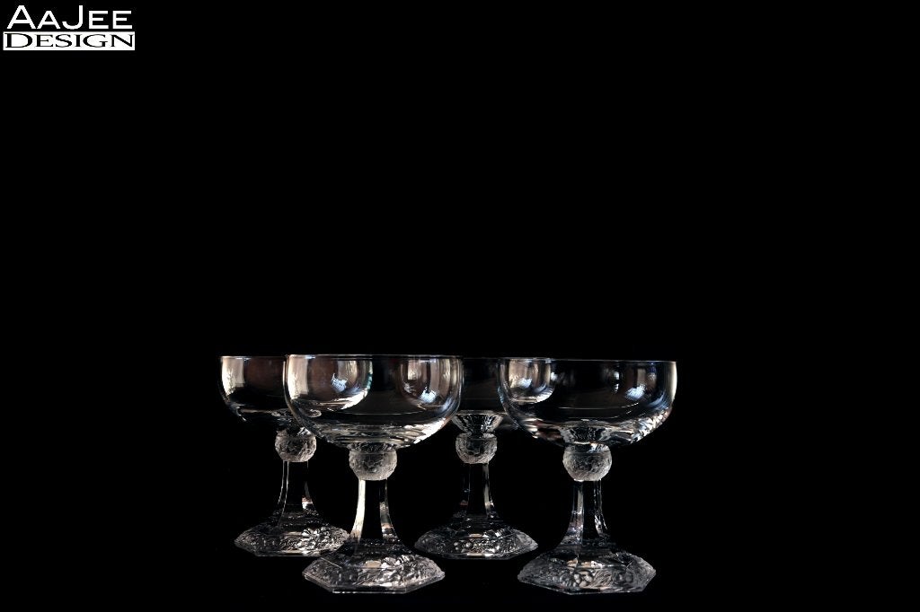 Rosenthal – 4 x Coupe – Maria – Classic Rose – Kristal, Ophalen of Verzenden, Zo goed als nieuw, Overige typen
