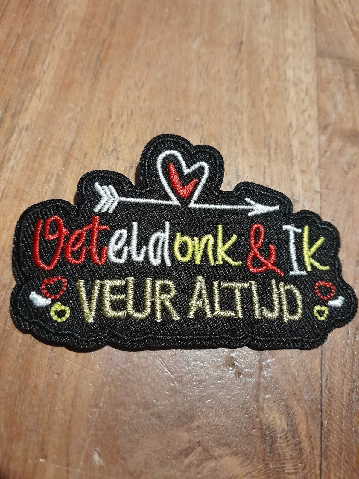 Geborduurde applicatie "Oeteldonk & Ik Veur Altijd", Ophalen of Verzenden, Nieuw, Overige applicaties
