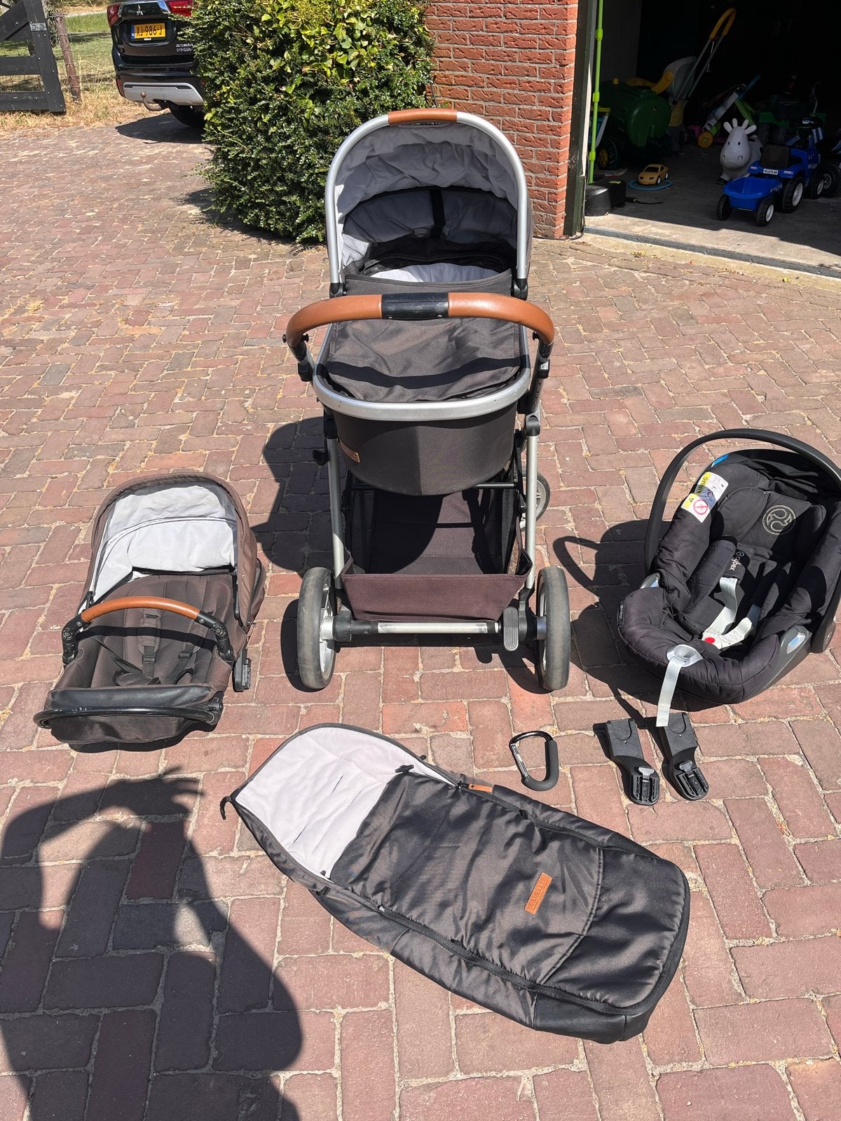 Complete kinderwagen met slaapstand Maxi Cosi, Gebruikt, Combiwagen, Met autostoeltje, Ophalen