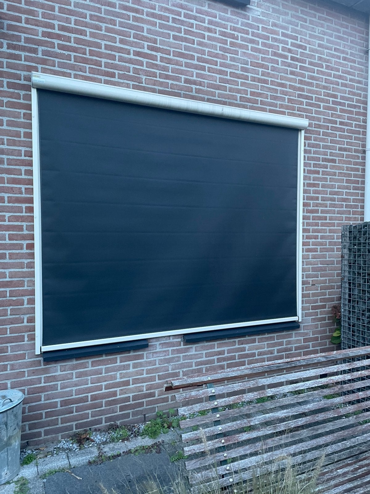 Elektrisch screen / zonnewering, 150 tot 300 cm, Ophalen, Gebruikt, Elektrisch