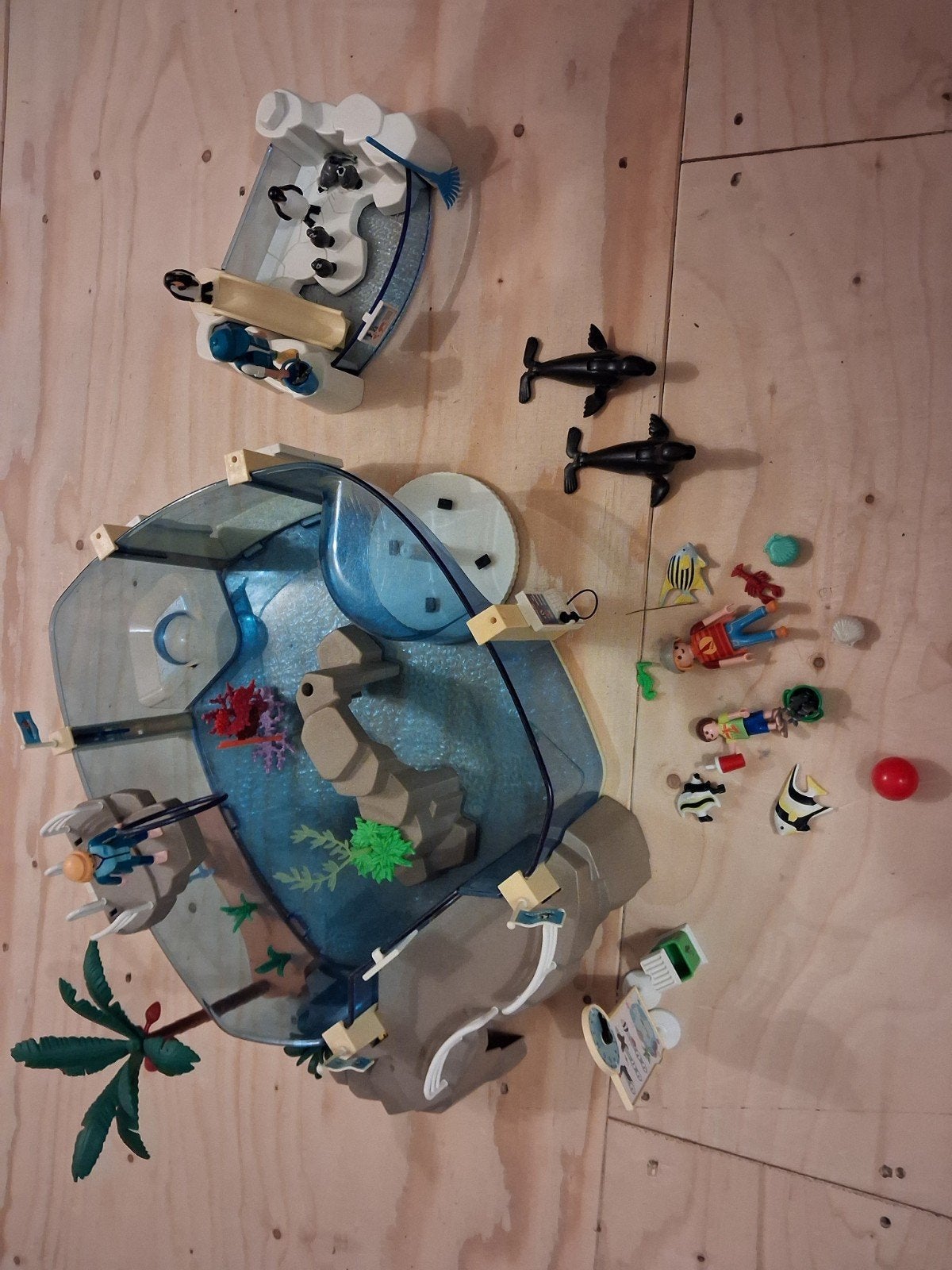Playmobil aquarium met pinguïn verblijf, Kinderen en Baby's, Ophalen, Gebruikt, Complete set, Overige typen
