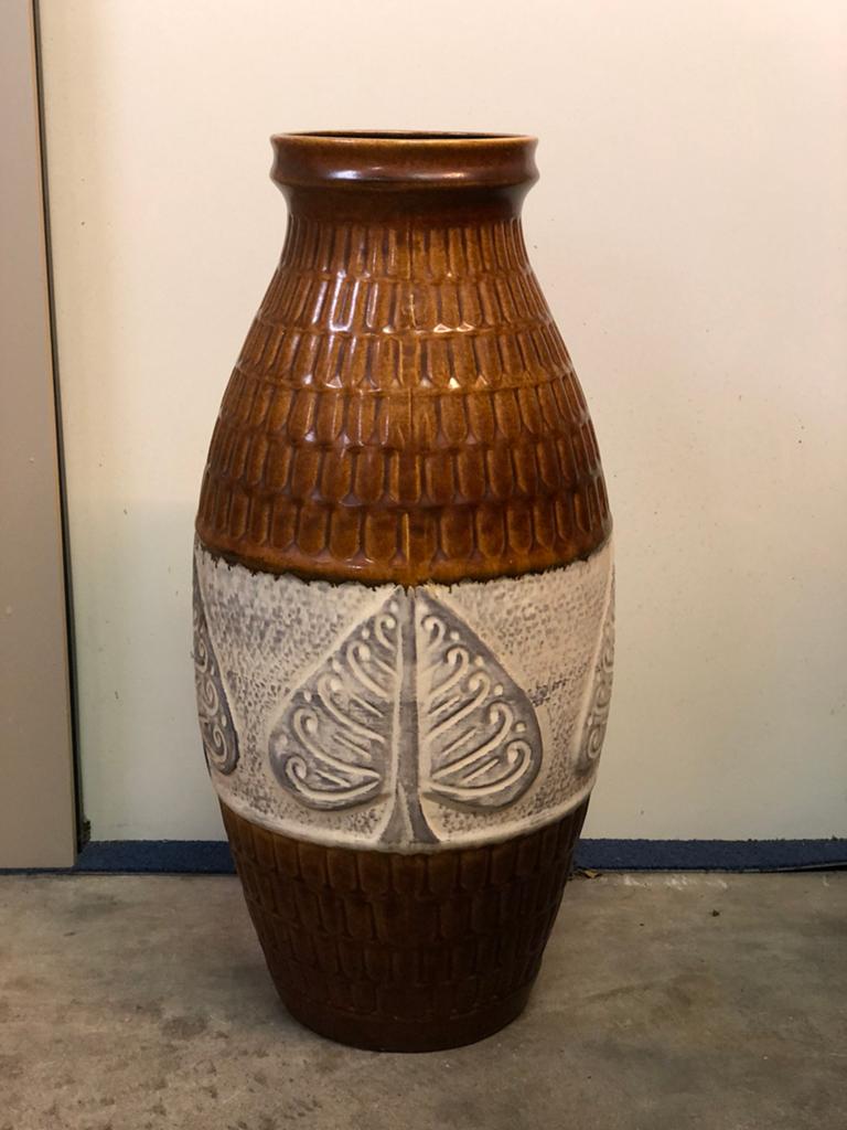 Grote Vintage Bodo Mans W. Germany no 995-60, Overige kleuren, 50 tot 75 cm, Aardewerk of Porselein, Ophalen of Verzenden