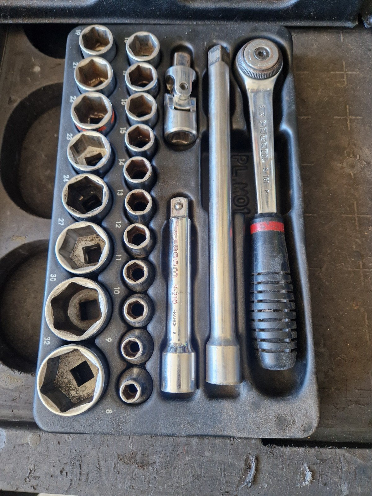Facom module doppenset 1/2", Auto diversen, Autogereedschap, Ophalen of Verzenden, Gebruikt