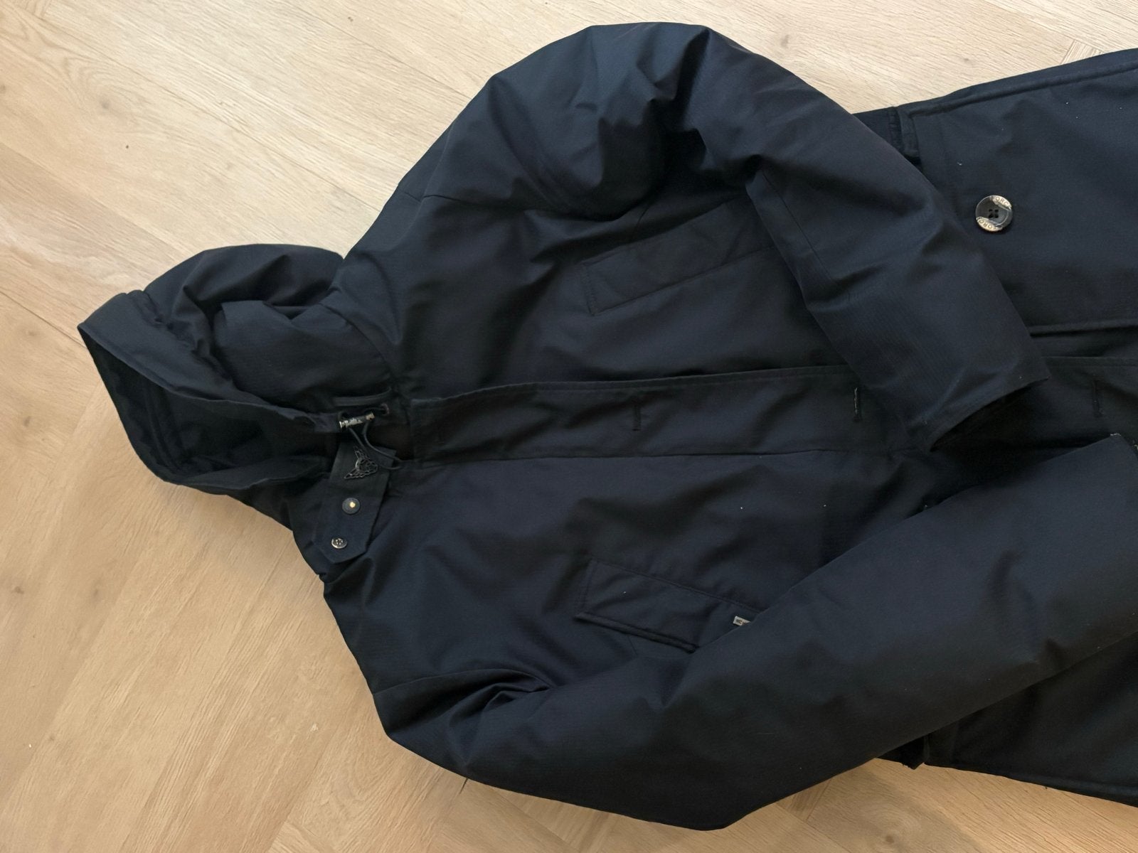 Donkerblauwe airforce winterjas, Ophalen of Verzenden, Zo goed als nieuw, Maat 38/40 (M), Blauw