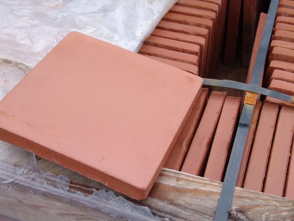 terracotta vloertegels, mooie look, 60 cm of meer, Nieuw, Ophalen of Verzenden, 10 m² of meer