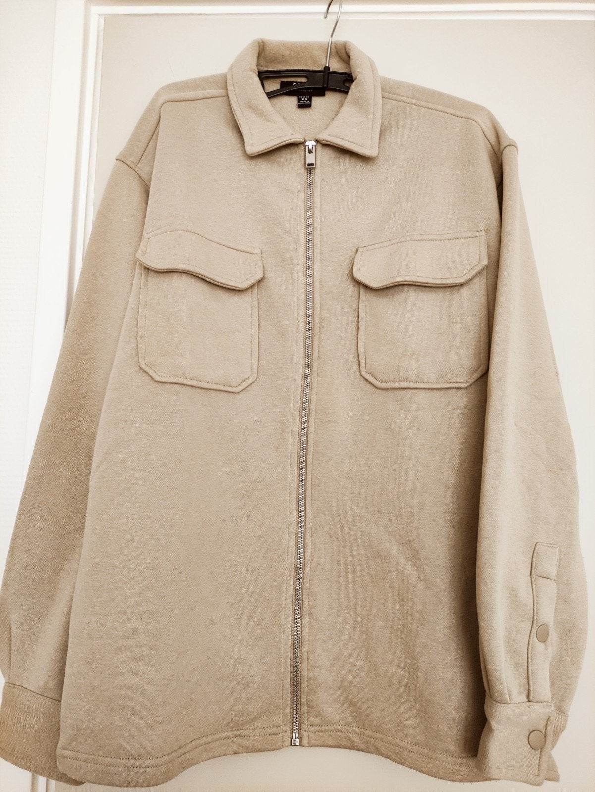 Stijlvol Beige sweat vest van SMOG met rits - XS, Kleding | Heren, Beige, Gedragen, Maat 46 (S) of kleiner, Smog