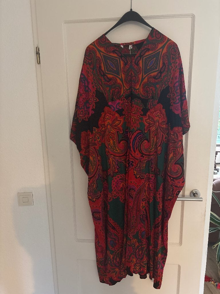 Vintage kaftan style Jurk, Kleding | Dames, Meerkleurig, Maat 42/44 (L), Ophalen of Verzenden, Onbekend