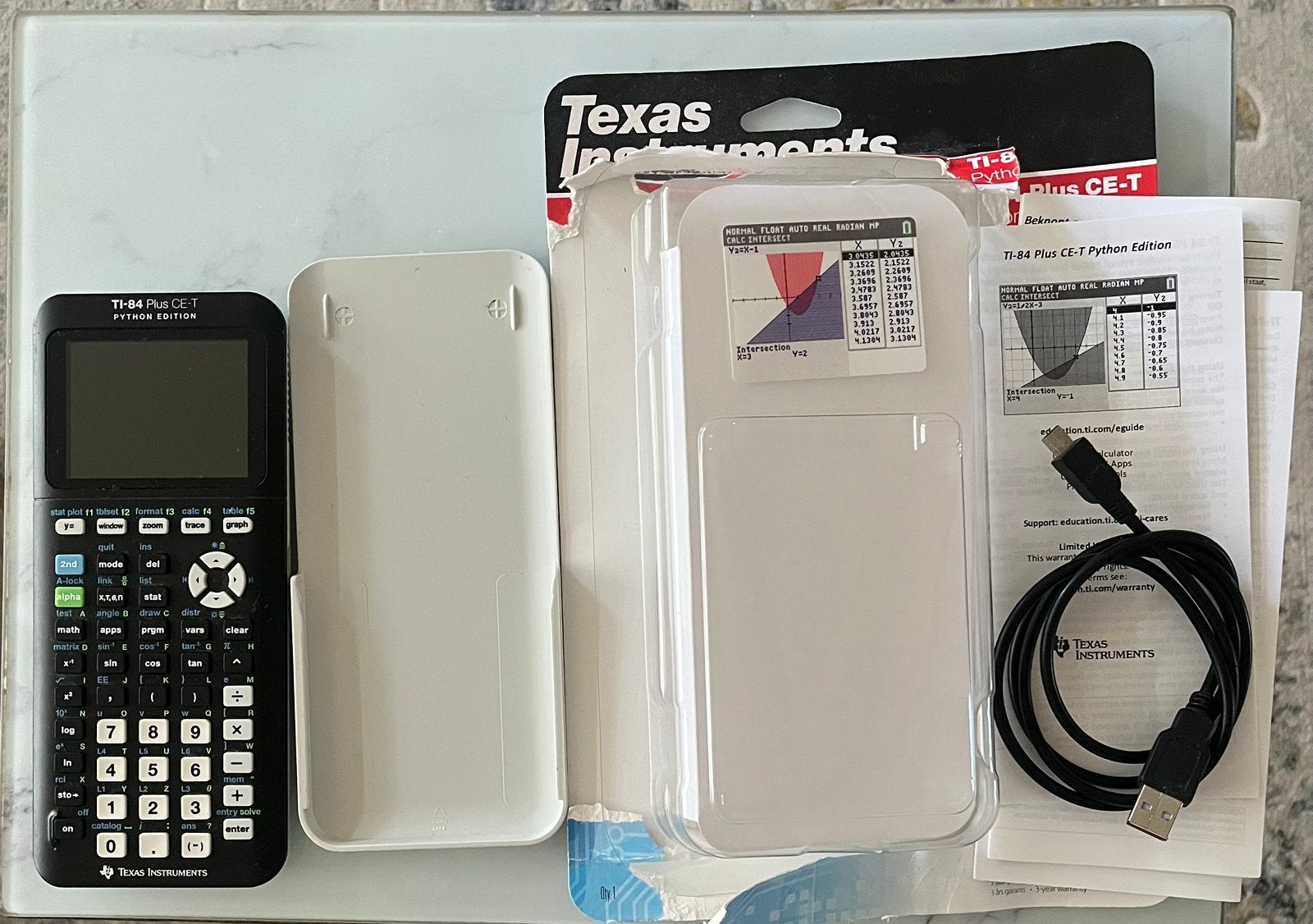 Ti-84 Plus CE-T Python Edition, Diversen, Ophalen of Verzenden, Grafische rekenmachine, Zo goed als nieuw
