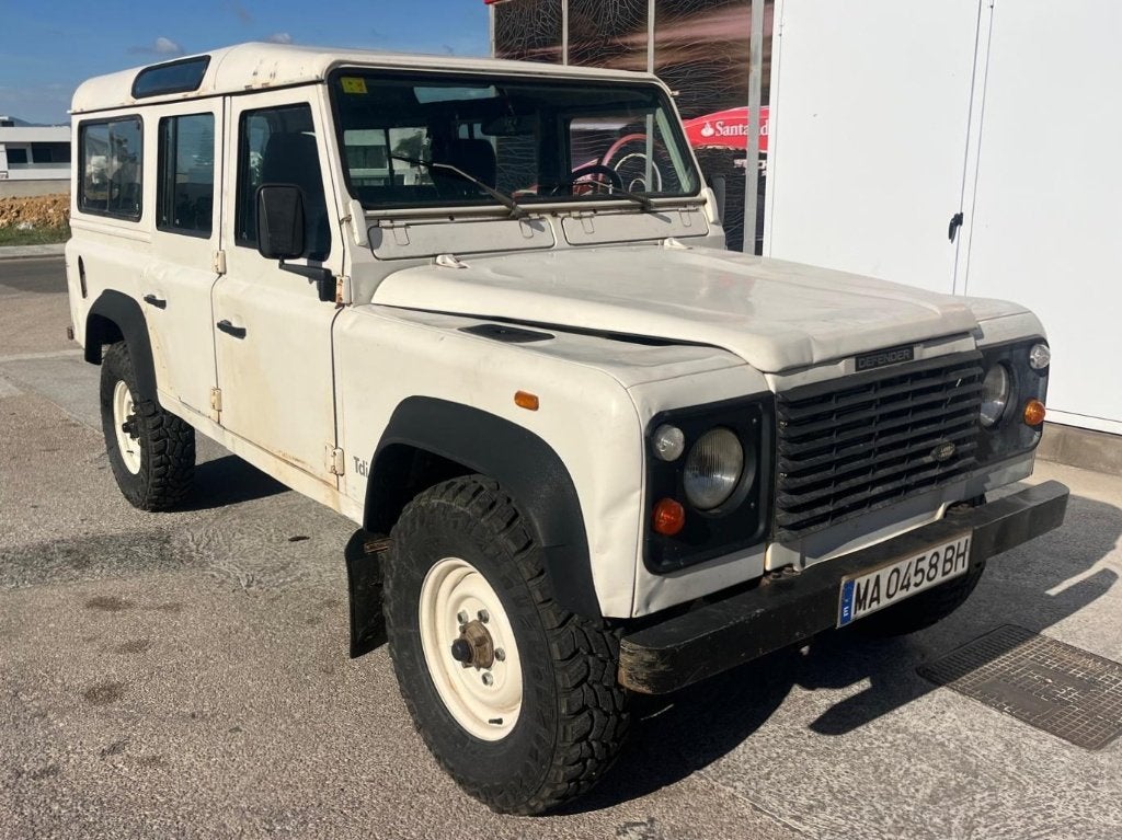 Land Rover Defender 110, 2.5TD, roestvrij en rijklaar, 2500 cc, Stof, 4 cilinders, Wit