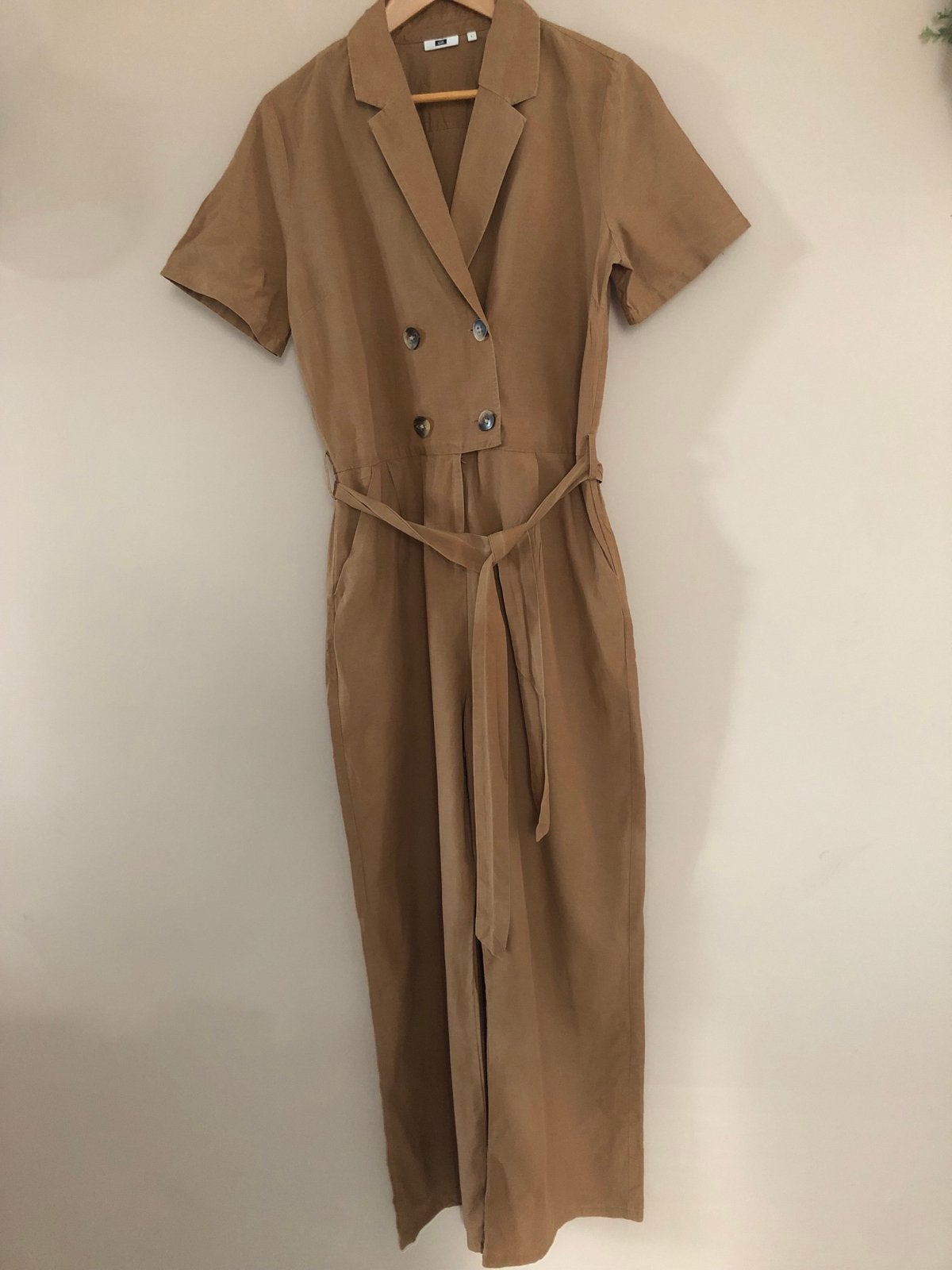 WE Jumpsuit Maat L, Kleding | Dames, Ophalen of Verzenden, Gedragen, Maat 42/44 (L), Bruin