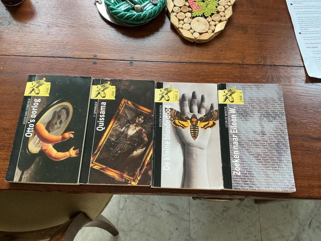 4 boeken: Koos van Zomeren, F. Springer, Boudewijn Büch, Leo, Tickets en Kaartjes