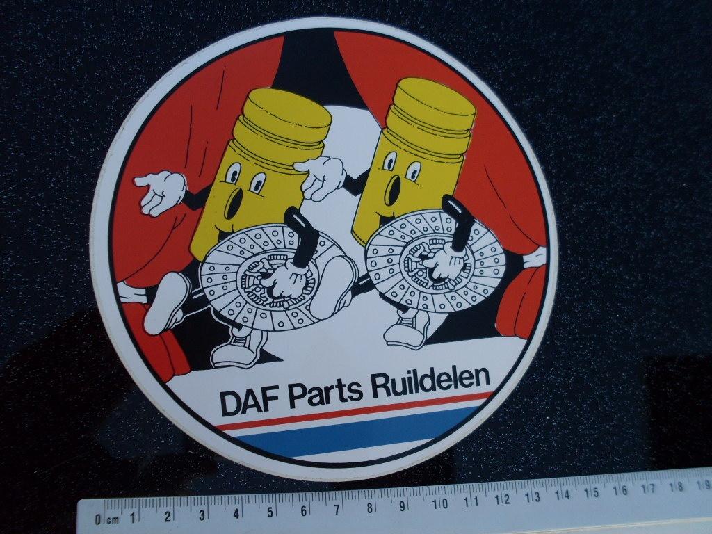 sticker DAF parts ruildelen theater logo, Verzenden, Zo goed als nieuw, Auto of Motor