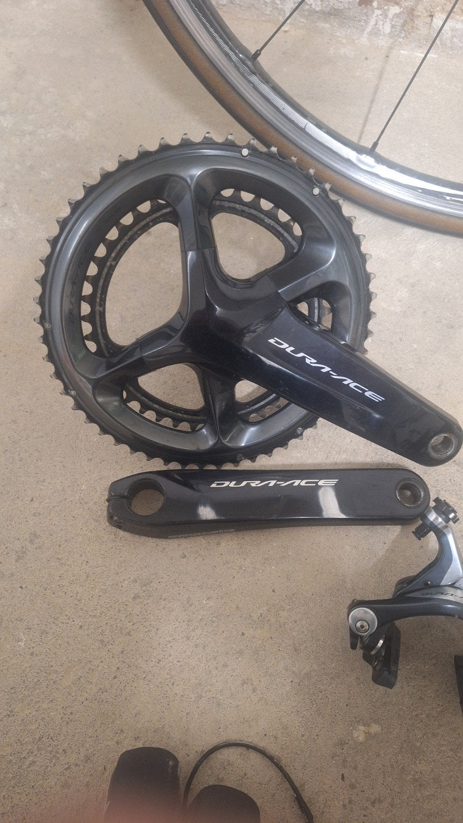 Shimano Dura-Ace Crank en wielen, Fietsen en Brommers, Crankstel of Pedalen, Gebruikt, Racefiets, Ophalen of Verzenden