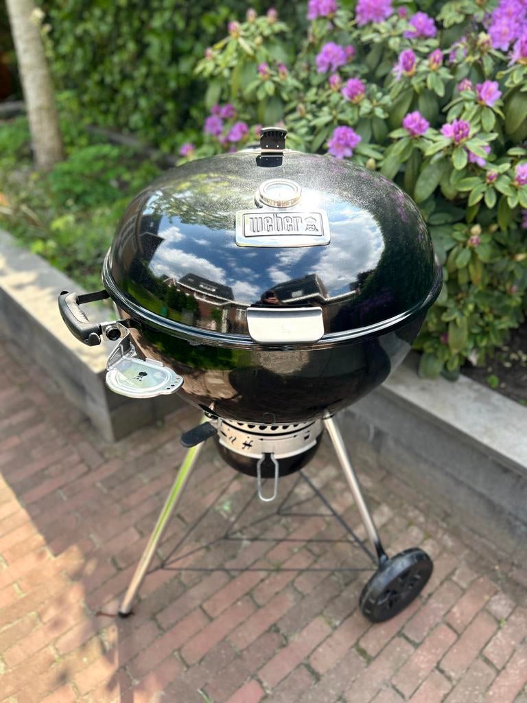 Weber Master-Touch GBS Houtskoolbarbecue incl beschermhoes, Ophalen, Zo goed als nieuw, Met accessoires