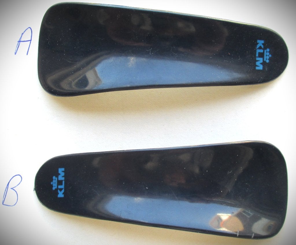 KLM Schoenlepel 2x~Zwarte Kunststof Schoen lepel, Ophalen of Verzenden, Zo goed als nieuw, Overige typen