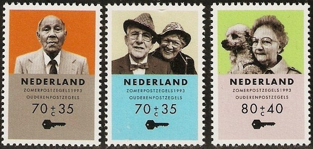 Nederland 1557-1559 serie zomerzegels, ouderenzegels., Verzenden, Postfris