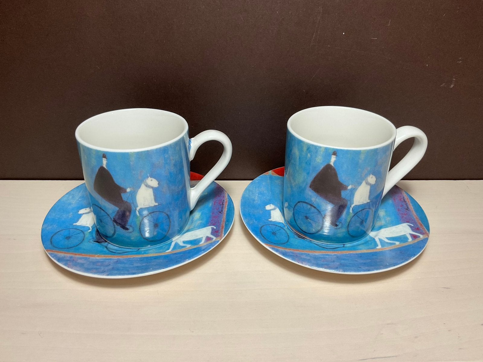 Twee koffiekopjes van Annora Spence porselein, Ophalen of Verzenden, Zo goed als nieuw, Overige stijlen, Kop(pen) en/of Schotel(s)