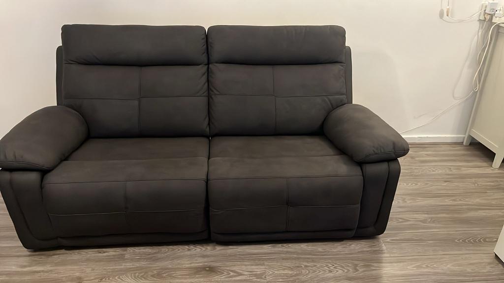 Modern bankstel met relaxfunctie - Zo goed als nieuw, Huis en Inrichting, Banken | Bankstellen, 150 tot 200 cm, Nieuw, 75 tot 100 cm