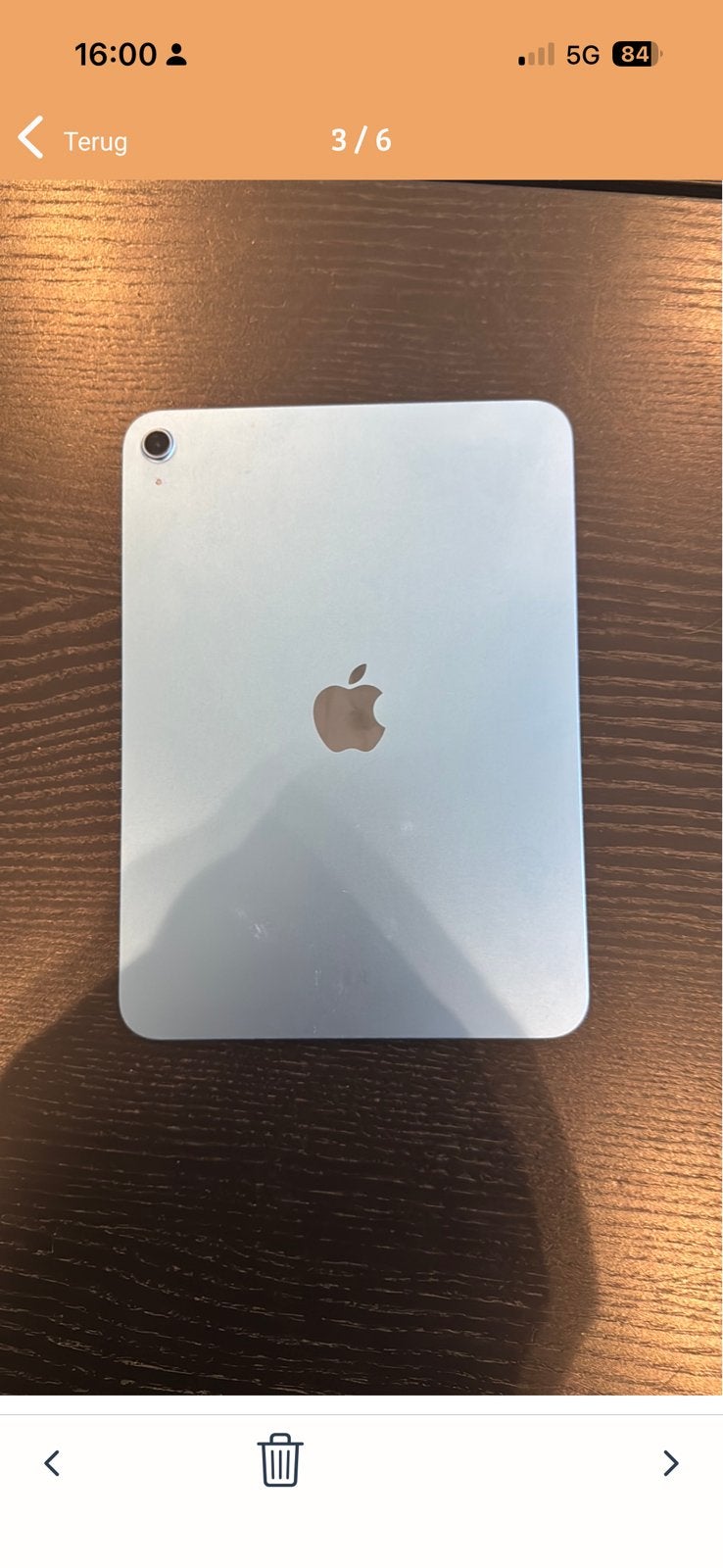 Apple iPad (A16) 11-inch 128 GB blauw, Computers en Software, Ophalen of Verzenden, Zo goed als nieuw