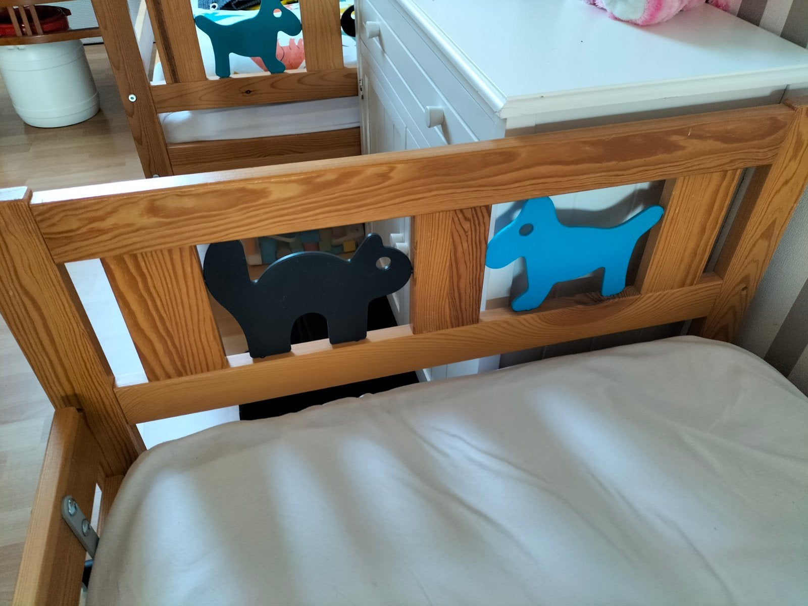 Peuterbed, Kinderen en Baby's, Kinderkamer | Bedden, Gebruikt, 70 tot 85 cm, 140 tot 160 cm, Ophalen