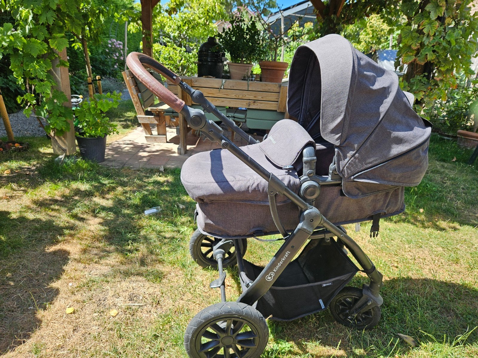 Kinderkraft 3-in-1 Kinderwagen, Maxi Cosi & Buggy, Kinderen en Baby's, Kinderwagens en Combinaties, Gebruikt, Verstelbare duwstang