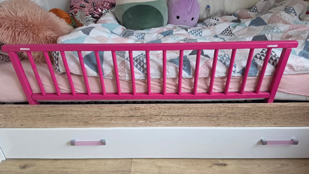 Bedhek roze Baninni Rocco Houten, Ophalen, Zo goed als nieuw, Minder dan 140 cm, Minder dan 70 cm