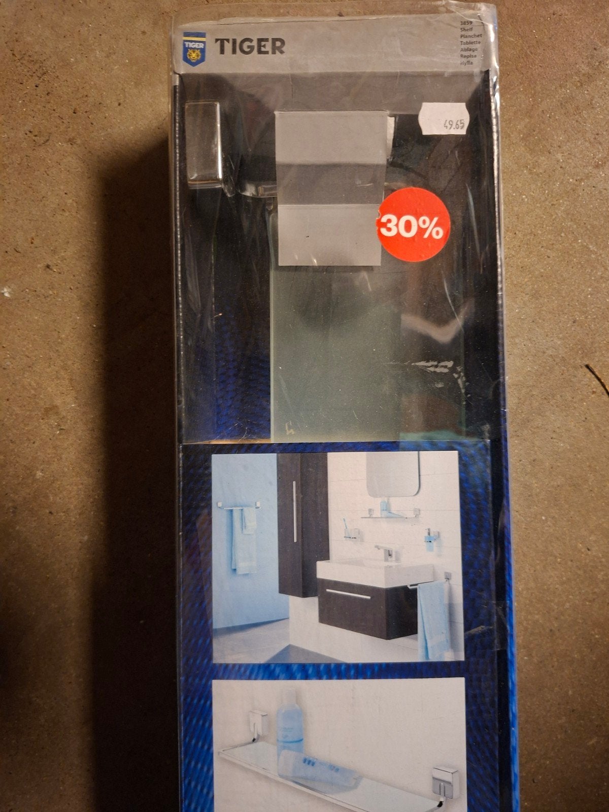 Nieuw glazen badkamer schapje van Tiger, Badkamerrek, Overige kleuren, Overige merken, Nieuw