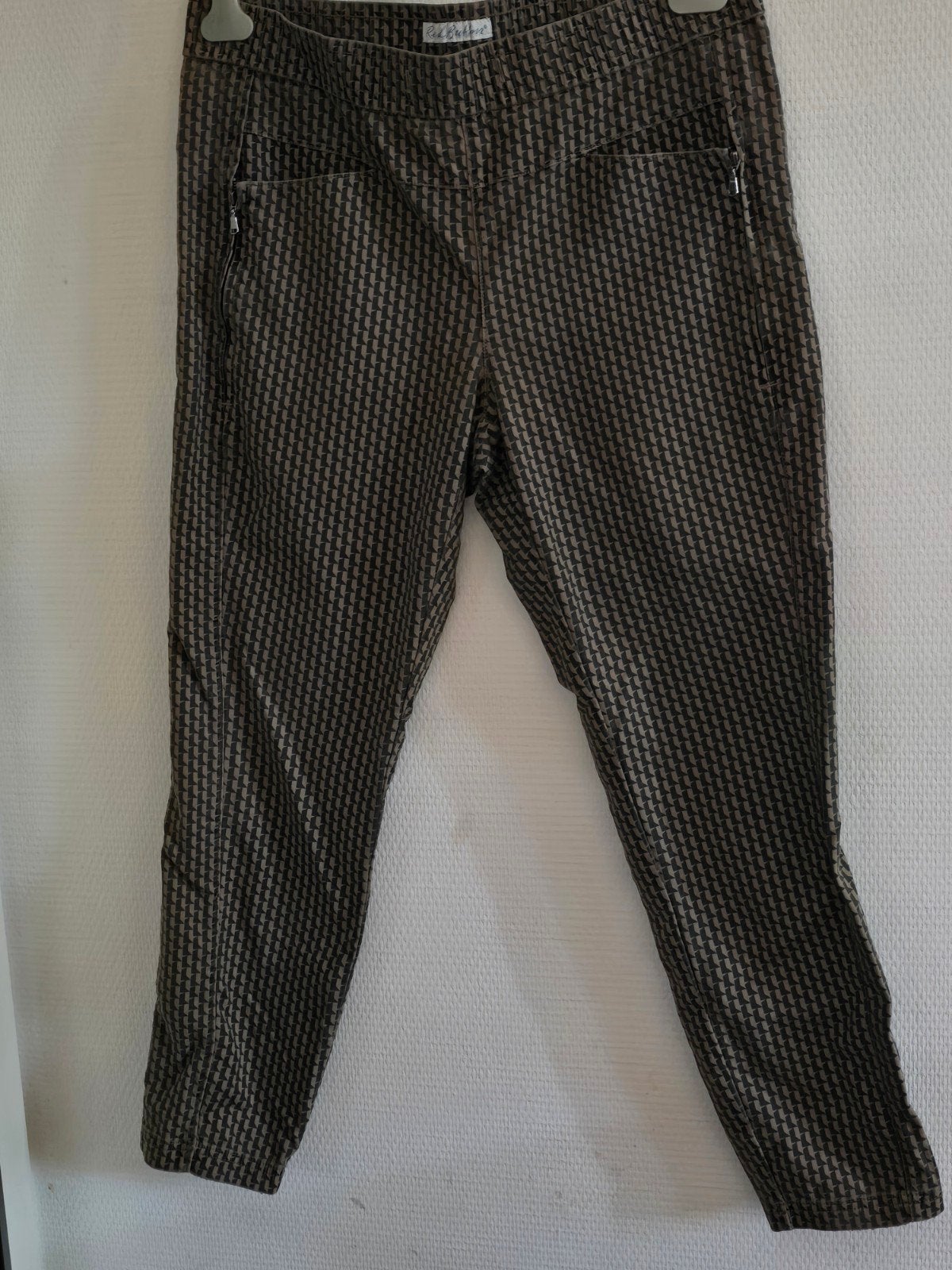 Red Button Broek met Patroon - Maat 42, Kleding | Dames, Broeken en Pantalons, Bruin, Maat 42/44 (L), Ophalen of Verzenden, Lang