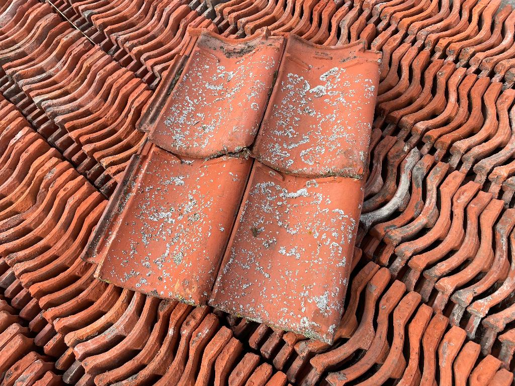 4300 stuks rode vh dakpannen de Vries Makkum., Ophalen, Overige materialen, Gebruikt, Overige typen
