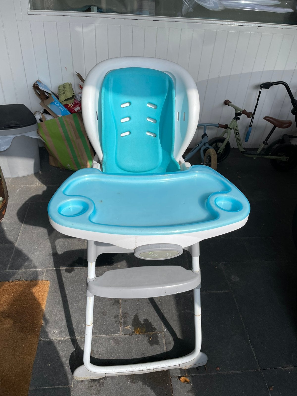 Ingenuity kinderstoel met accesoires gratis af te halen, Ophalen, Gebruikt, Meegroeistoel, Aanschuifbaar