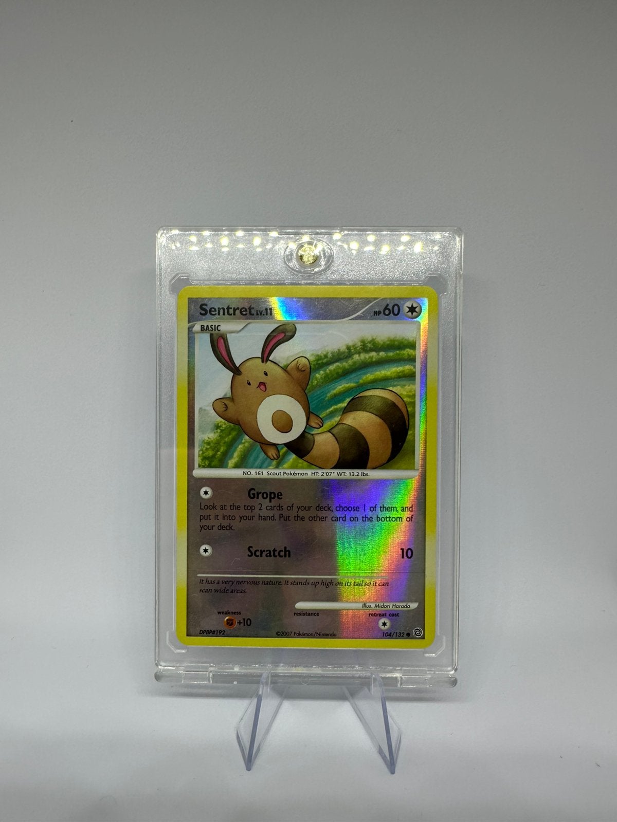 Sentret 104/132 Reverse Holo Secret Wonders Pokémon TCG 2007, Ophalen of Verzenden, Zo goed als nieuw