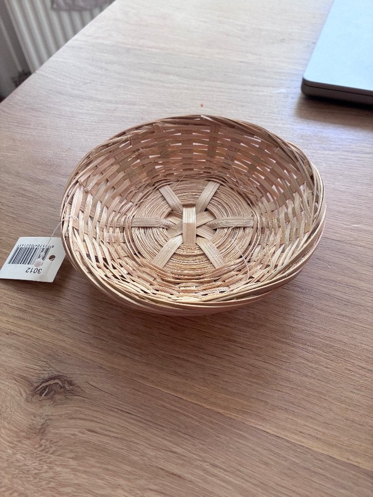 rietenmandje, Overige thema's, Beige, Ophalen of Verzenden, Knutselwerk