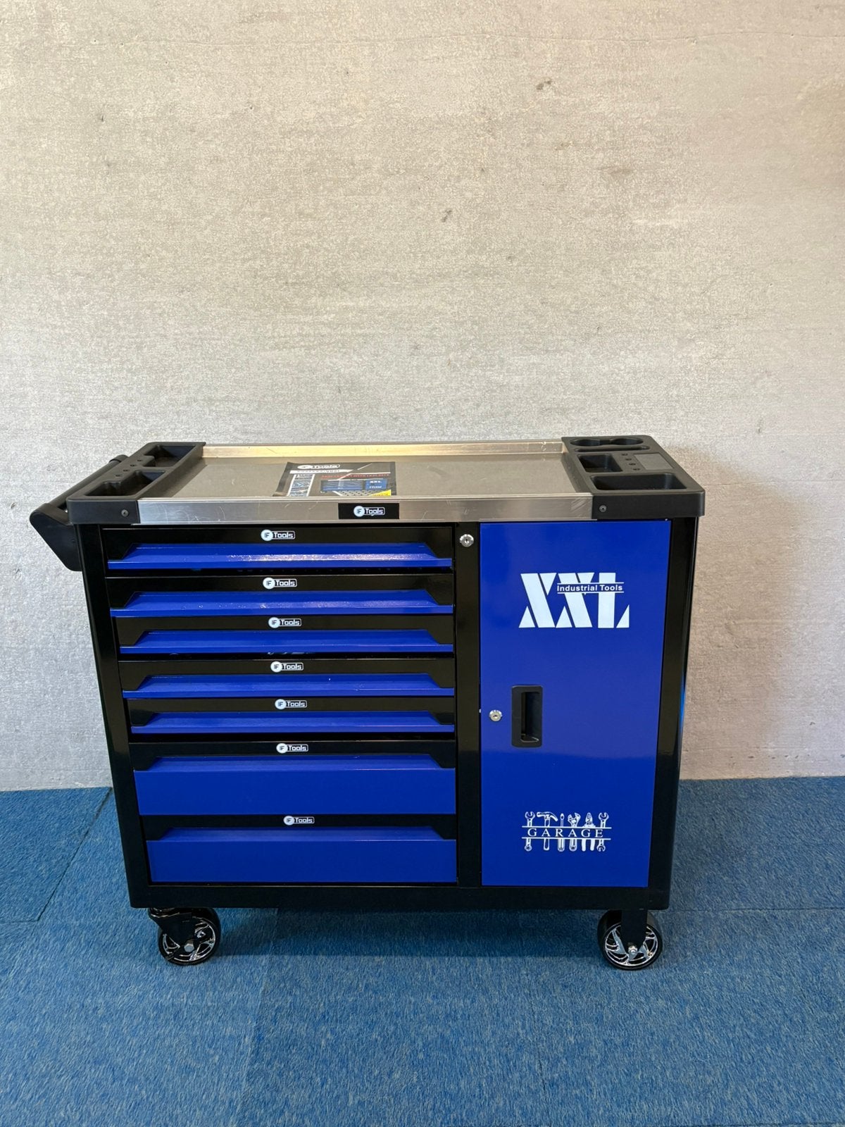 Nieuwe F-tools XL gevulde 7/7 gereedschapwagen met kastje, Auto diversen, Ophalen, Massakassa, Nieuw, F tools