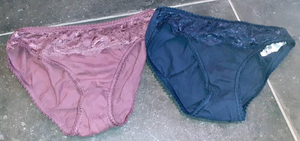 slip set 2 met kant Zeeman M, Ophalen of Verzenden, Overige kleuren, Slip