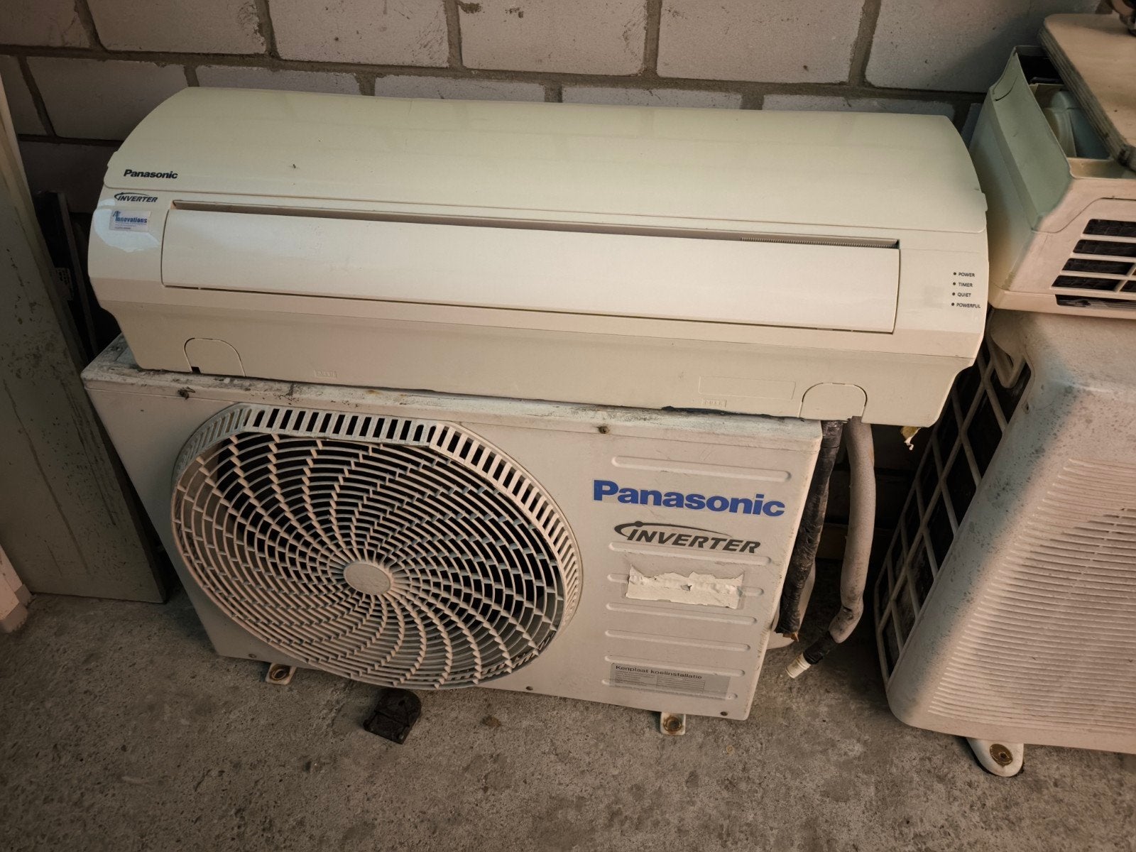 Panasonic airco export / onderdelen, Ophalen, Gebruikt, Minder dan 60 m³, 3 snelheden of meer
