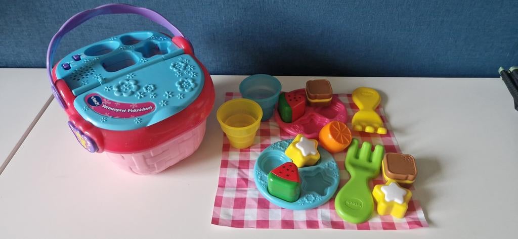 VTech Vormenpret Picknickset - Interactief Speelgoed, Kinderen en Baby's, Speelgoed | Vtech, Ophalen of Verzenden, Gebruikt, 6 maanden tot 2 jaar