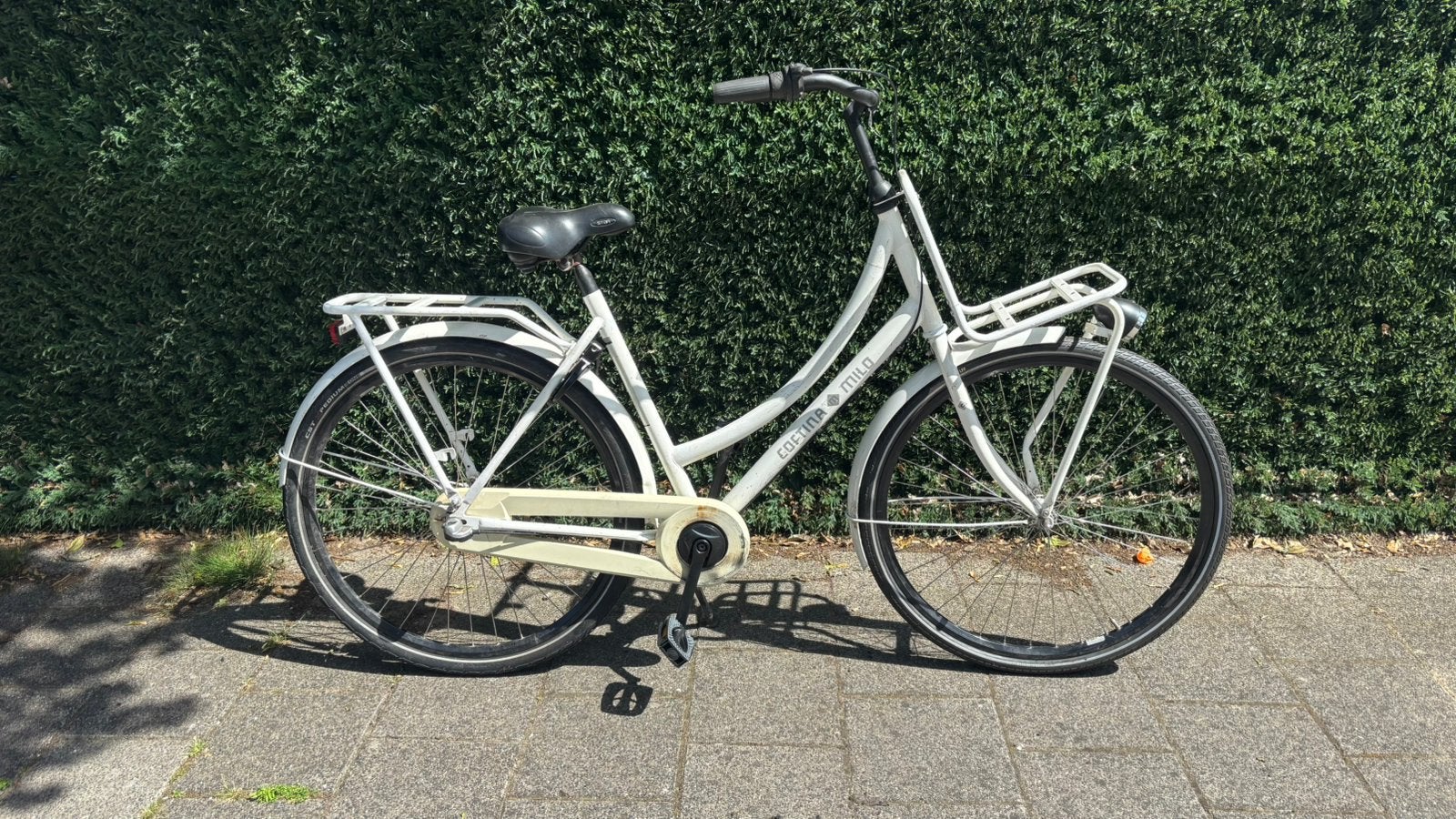 Witte Cortina oma fiets dames, 56 cm of meer, Ophalen, Zo goed als nieuw